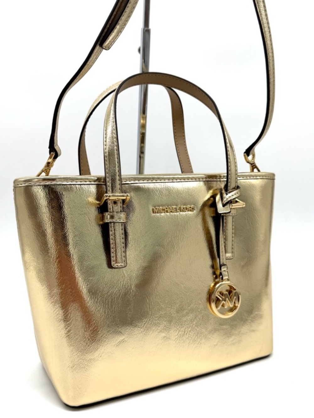 Michael Kors Jet Set Travel XS TZ Tote Bag Gold